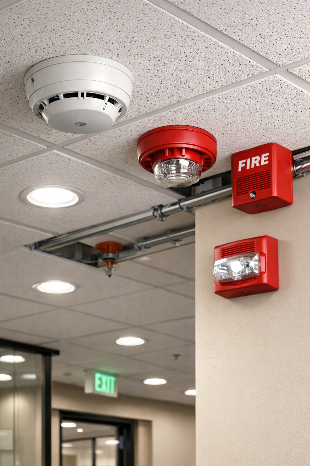 Fire alarm system sensors and control network