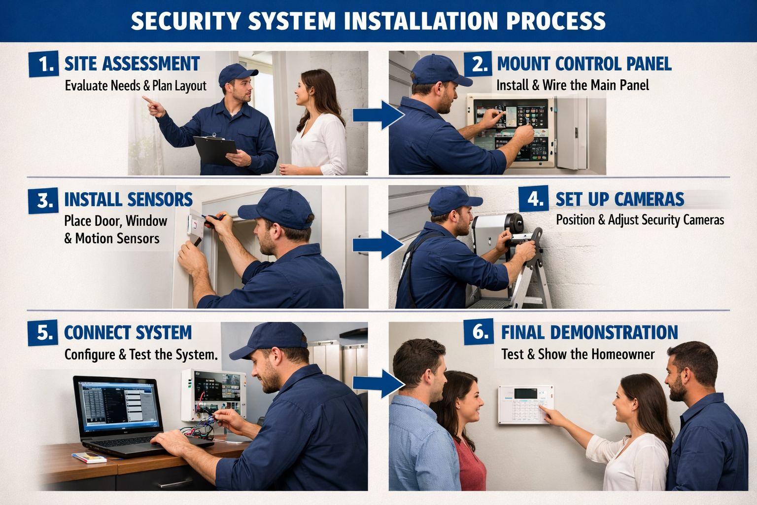 Installation process for integrated security hardware